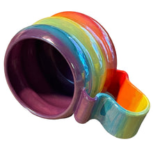 Load image into Gallery viewer, Wavy Iridescent Rainbow Mug