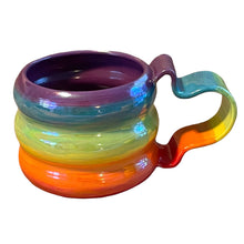 Load image into Gallery viewer, Wavy Iridescent Rainbow Mug